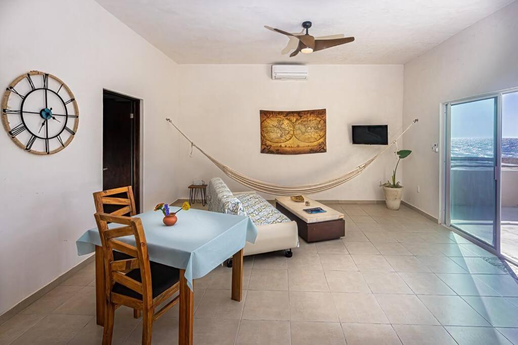 Oceanfront Casita Coral Apartment Chelem Ngoại thất bức ảnh