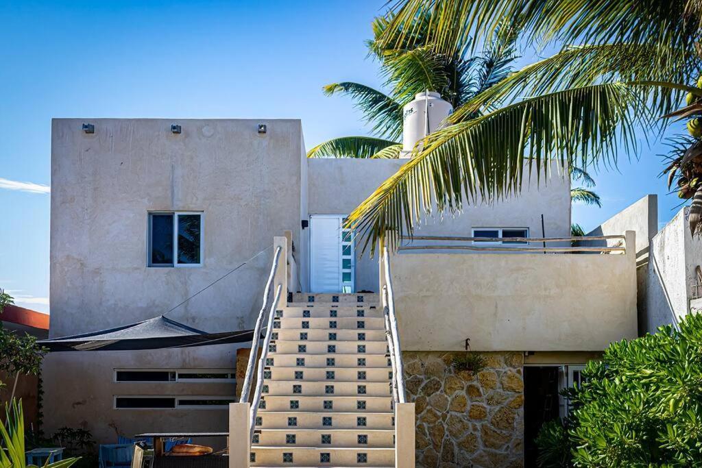 Oceanfront Casita Coral Apartment Chelem Ngoại thất bức ảnh